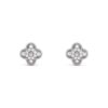 18K WHITE GOLD 15MM DIAMOND EARRING