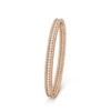18K ROSE GOLD 1 ROW DIAMOND BANGLE