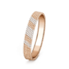 18K ROSE GOLD 5 ROWS DIAMOND BANGLE