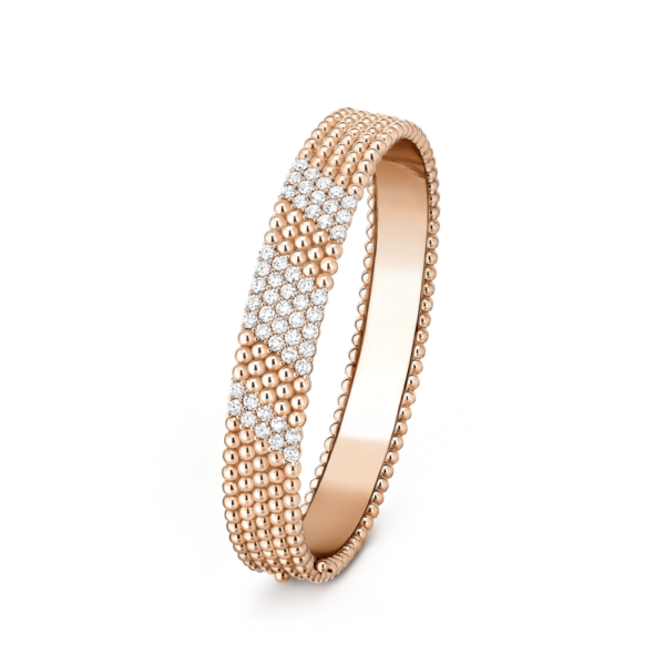 18K ROSE GOLD 5 ROWS DIAMOND BRACELET