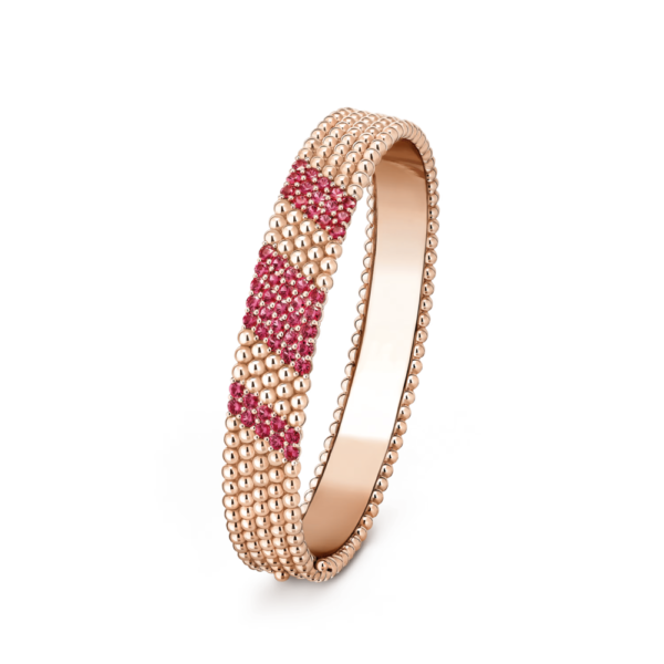 18K ROSE GOLD 5 ROWS RUBY BRACELET