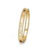 18K YELLOW GOLD SIGNATURE BANGLE