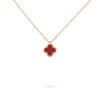 18K ROSE GOLD CARNELIAN MINI NECKLACE
