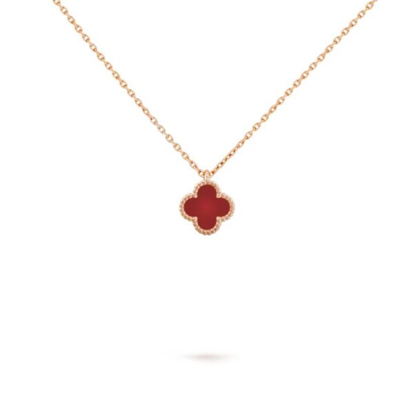 18K ROSE GOLD CARNELIAN MINI NECKLACE