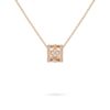 18K ROSE GOLD CLOVERS DIAMOND NECKLACE