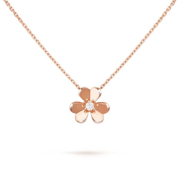 18K ROSE GOLD DIAMOND SMALL NECKLACE