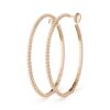 18K ROSE GOLD PEARLS OF GOLD LARGE HOOP EARRING