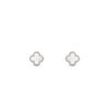18K WHITE GOLD MOTHER OF PEARL MINI EARRING