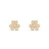 18K YELLOW GOLD PAVE DIAMOND SMALL EARRING