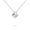 18K WHITE GOLD 15MM NECKLACE