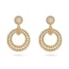 18K YELLOW GOLD DIAMOND EARRING
