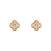 18K YELLOW GOLD 15MM DIAMOND EARRING