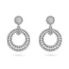 18K WHITE GOLD DIAMOND EARRING