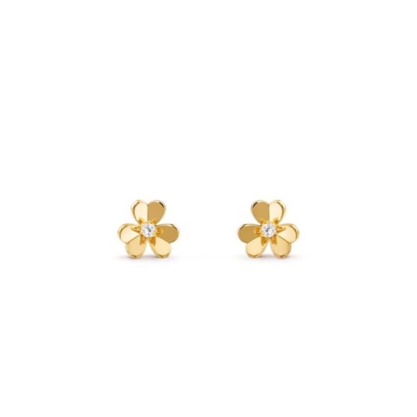 18K YELLOW GOLD DIAMOND MINI EARRING