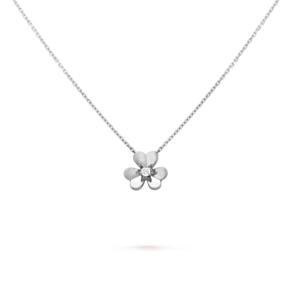 18K WHITE GOLD DIAMOND MINI NECKLACE
