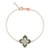 18K ROSE GOLD MALACHITE AND DIAMOND BRACELET