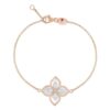 18K ROSE GOLD MOTHER OF PEARL AND DIAMOND BRACELET