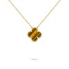 18K YELLOW GOLD 15MM TIGER'S EYE NECKLACE