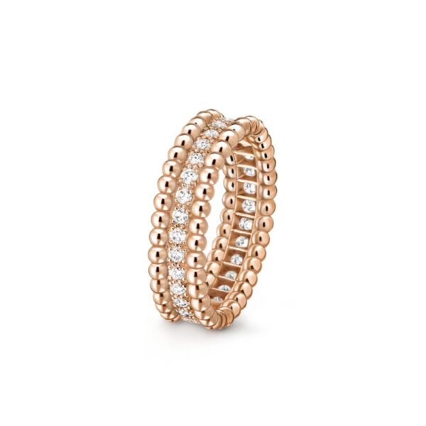 18K ROSE GOLD 1 ROW DIAMOND RING