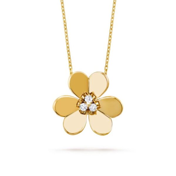 18K YELLOW GOLD DIAMOND VERY LARGE NECKLACE