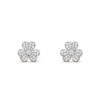 18K WHITE GOLD PAVE DIAMOND SMALL EARRING