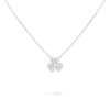 18K WHITE GOLD PAVE DIAMOND MINI NECKLACE