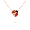 18K ROSE GOLD CARNELIAN AND ONYX NECKLACE