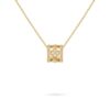 18K YELLOW GOLD CLOVERS DIAMOND NECKLACE