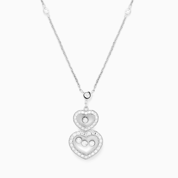 18K WHITE GOLD DIAMOND NECKLACE