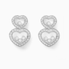 18K WHITE GOLD DIAMOND EARRING