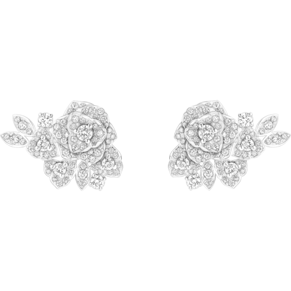 18K WHITE GOLD DIAMOND EARRING