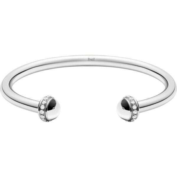 69bd61d7c341401dcead1d3ef25d2fcc49ff6324 18K WHITE GOLD DIAMOND BANGLE