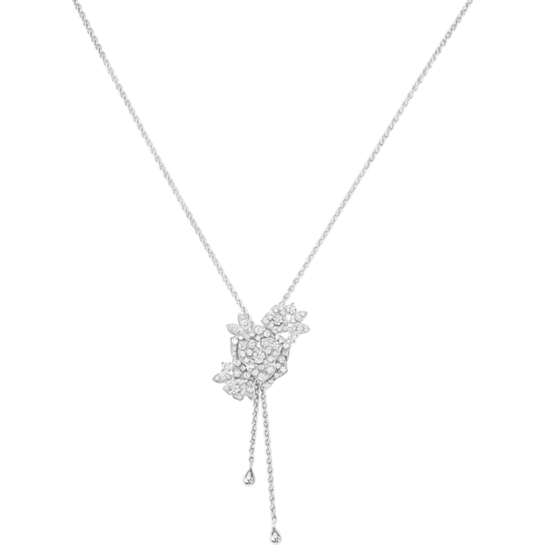 18K WHITE GOLD DIAMOND NECKLACE