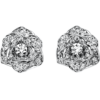 18K WHITE GOLD DIAMOND EARRING