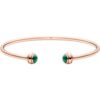 18K ROSE GOLD MALACHITE THIN BANGLE