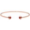18K ROSE GOLD CARNELIAN THIN BANGLE