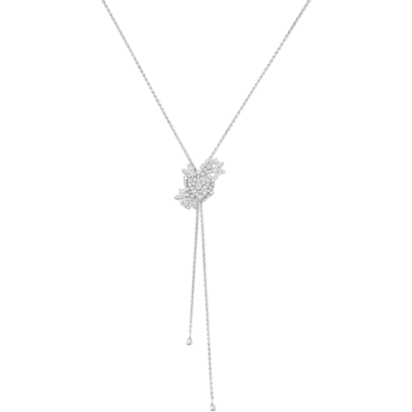 18K WHITE GOLD DIAMOND NECKLACE