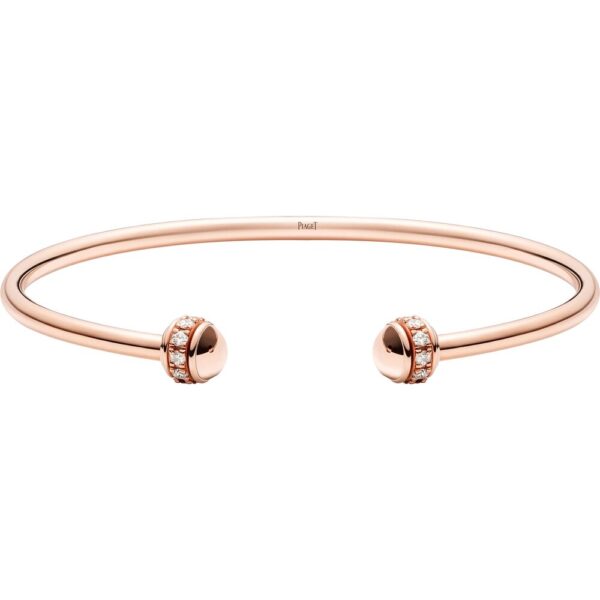 eecbb2190ab5fdaf9c378a8a2917334c941267c0 18K ROSE GOLD DIAMOND THIN BANGLE