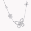 18K WHITE GOLD DIAMOND NECKLACE