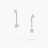 18K WHITE GOLD DIAMOND EARRING