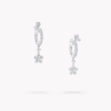 18K WHITE GOLD DIAMOND EARRING