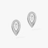 18K WHITE GOLD DIAMOND EARRING