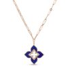 18K ROSE GOLD LAPIS NECKLACE