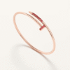 18K ROSE GOLD RUBY THIN BANGLE